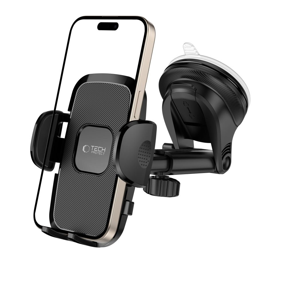MONTAGGIO PER TELEFONO AUTO TECH-PROTECT V3 UNIVERSALE PER CRUSCOTTO E VENTILAZIONE NERO