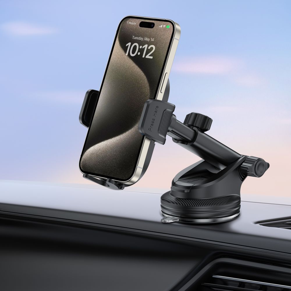 MONTAGGIO PER TELEFONO AUTO TECH-PROTECT V3 UNIVERSALE PER CRUSCOTTO E VENTILAZIONE NERO