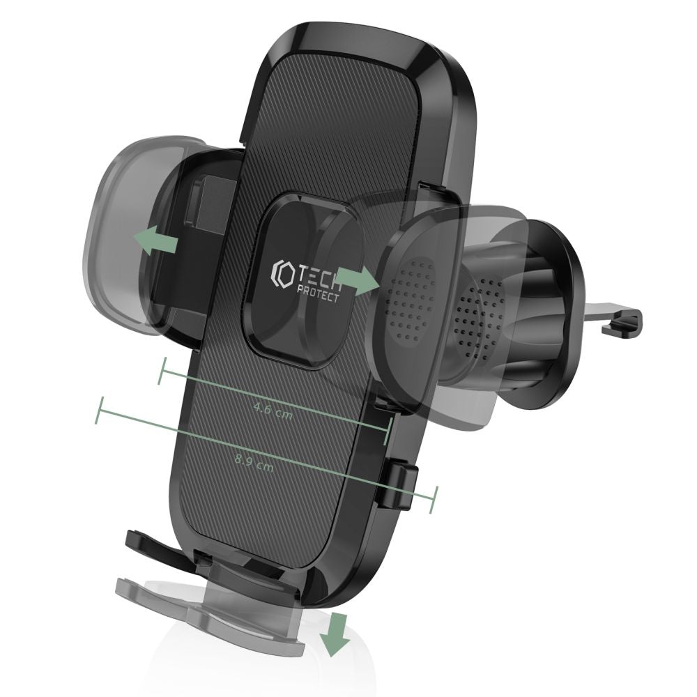 MONTAGGIO PER CELLULARE DA AUTO TECH-PROTECT V3 UNIVERSALE VENT CAR MOUNT NERO