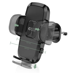 MONTAGGIO PER CELLULARE DA AUTO TECH-PROTECT V3 UNIVERSALE VENT CAR MOUNT NERO
