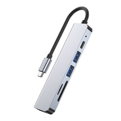 ADATTATORE TECH-PROTECT V4-HUB 6IN1 GRIGIO