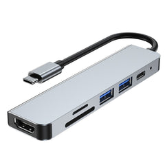 ADATTATORE TECH-PROTECT V4-HUB 6IN1 GRIGIO