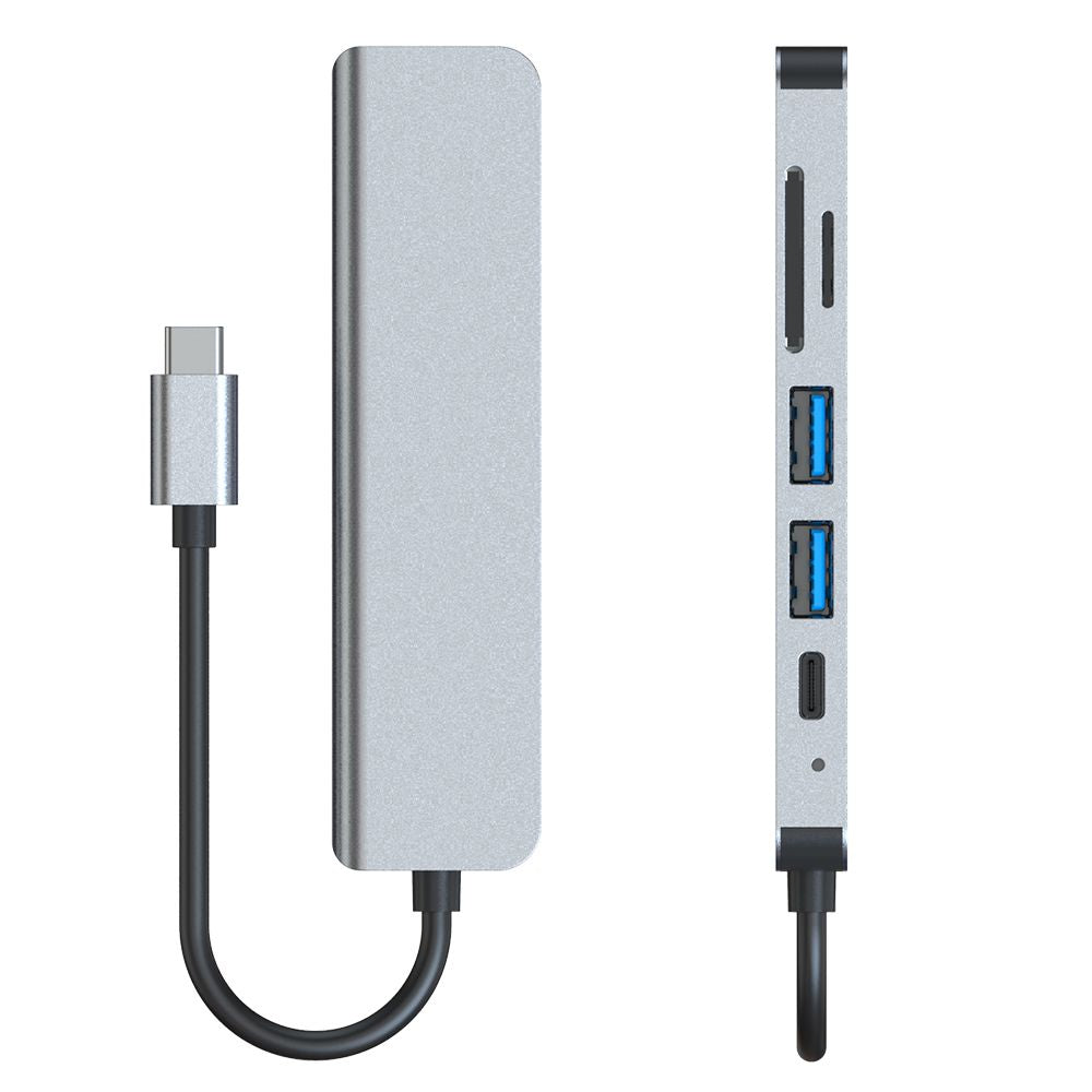 ADATTATORE TECH-PROTECT V4-HUB 6IN1 GRIGIO