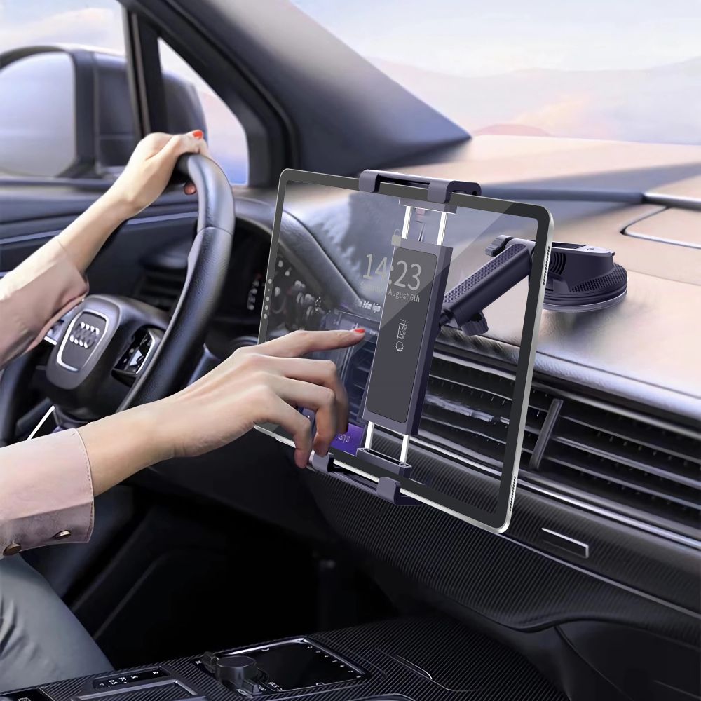 MONTAGGIO PER TELEFONO AUTO TECH-PROTECT V4 UNIVERSALE PER PARABREZZA E CRUSCOTTO PER TABLET NERO