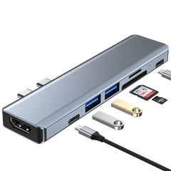 ADATTATORE TECH-PROTECT V5-HUB 7IN1 GRIGIO
