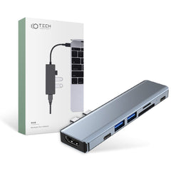ADATTATORE TECH-PROTECT V5-HUB 7IN1 GRIGIO