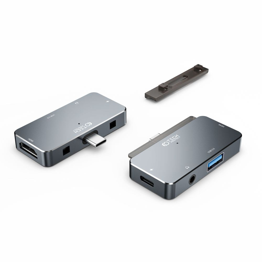 ADATTATORE TECH-PROTECT V6-HUB 4IN1 GRIGIO