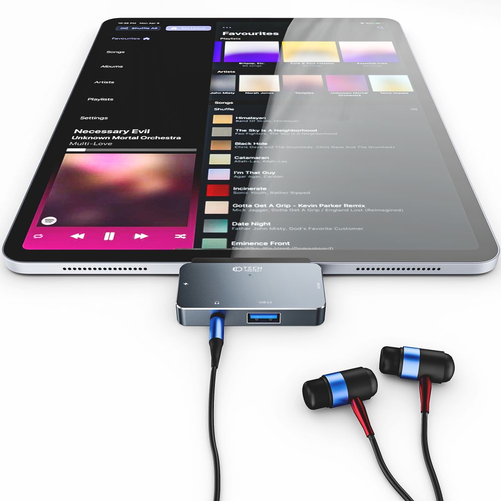 ADATTATORE TECH-PROTECT V6-HUB 4IN1 GRIGIO
