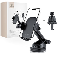 MONTAGGIO PER TELEFONO PER AUTO TECH-PROTECT V7 MONTAGGIO UNIVERSALE PER CRUSCOTTO E VENTILAZIONE NERO