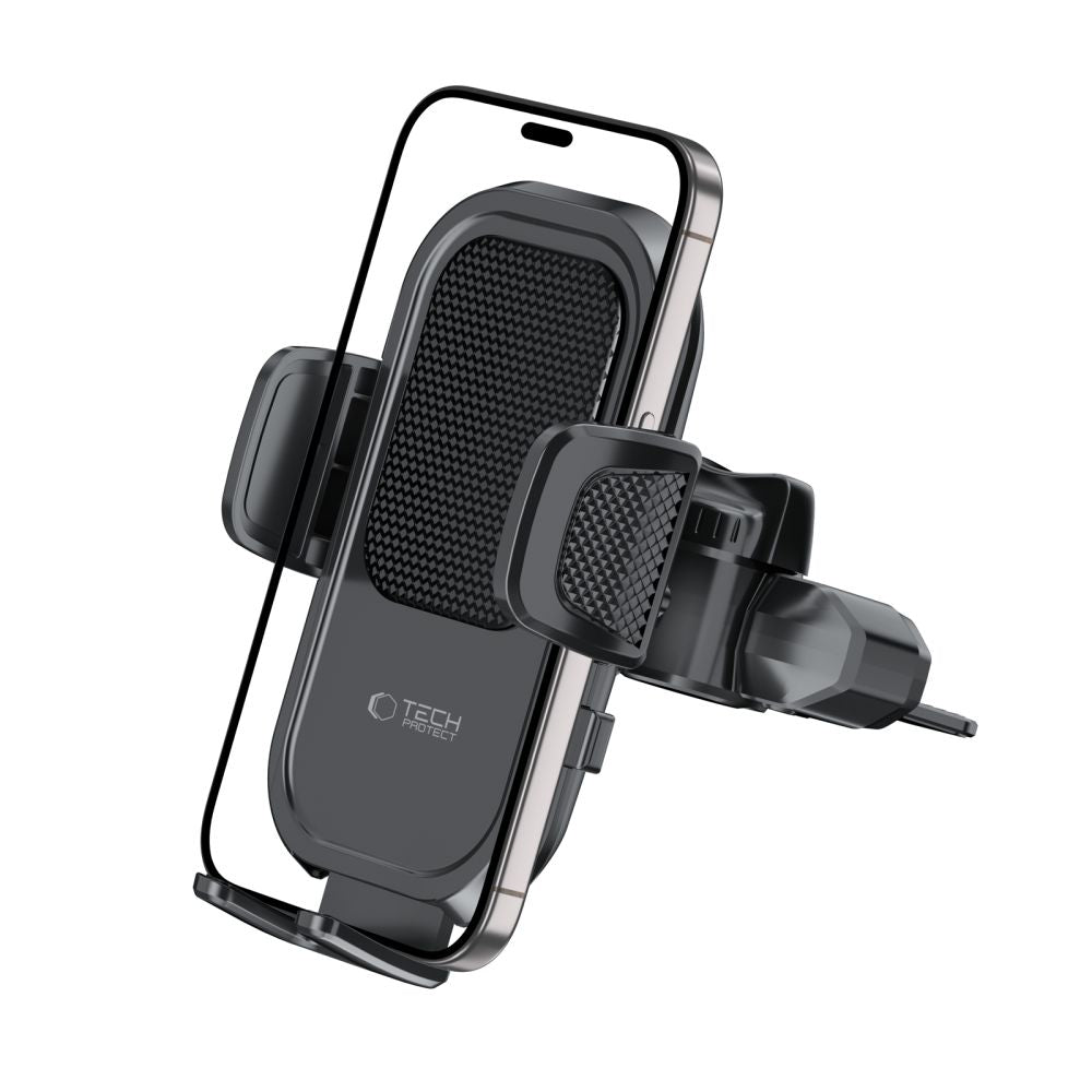 MONTAGGIO PER TELEFONO AUTO TECH-PROTECT V8 UNIVERSALE CD & VENT NERO
