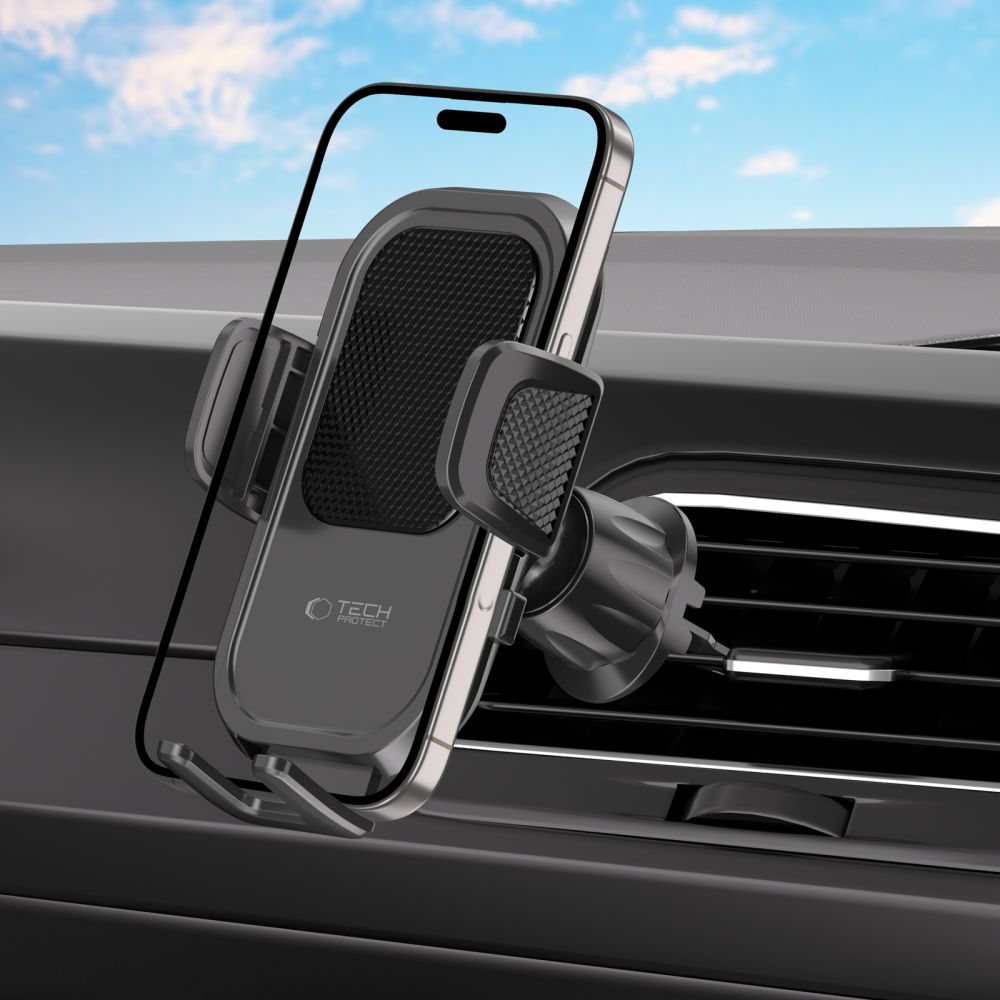 MONTAGGIO PER TELEFONO AUTO TECH-PROTECT V8 UNIVERSALE CD & VENT NERO