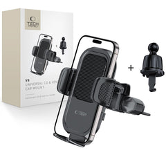 MONTAGGIO PER TELEFONO AUTO TECH-PROTECT V8 UNIVERSALE CD & VENT NERO