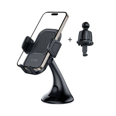 MONTAGGIO PER TELEFONO AUTO TECH-PROTECT V8 UNIVERSALE PER CRUSCOTTO E VENTILAZIONE NERO