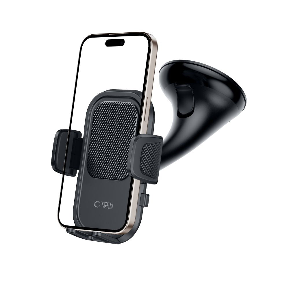 MONTAGGIO PER TELEFONO AUTO TECH-PROTECT V8 UNIVERSALE PER CRUSCOTTO E VENTILAZIONE NERO