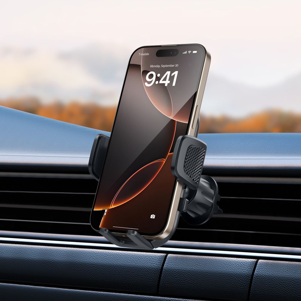 MONTAGGIO PER TELEFONO AUTO TECH-PROTECT V8 UNIVERSALE BRACCIO LUNGO PER CRUSCOTTO E PARABREZZA NERO