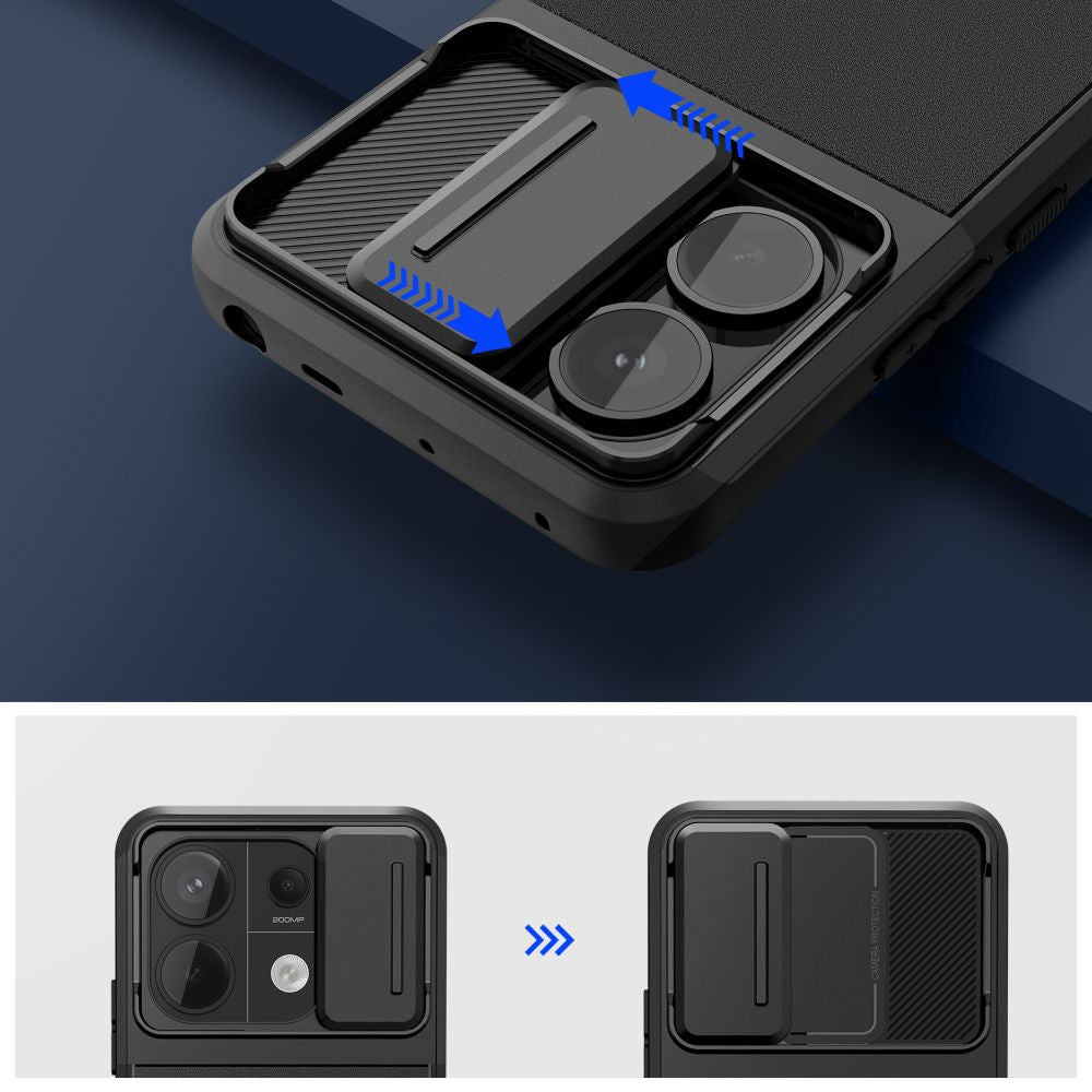 COPERTURA TECH-PROTECT VELAR CAM+ XIAOMI REDMI NOTE 13 PRO 5G / POCO X6 5G NERA