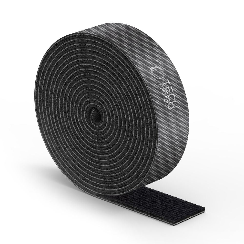 TECH-PROTECT ORGANIZZATORE CAVI VELCRO 300CM NERO