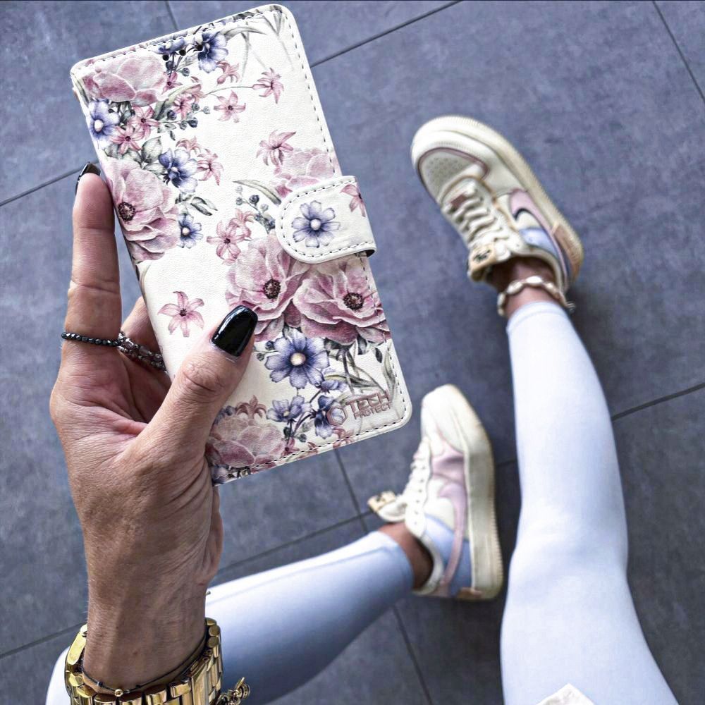 COPERTURA TECH-PROTECT WALLET GALAXY A16 4G / 5G FIORE IN FIORI