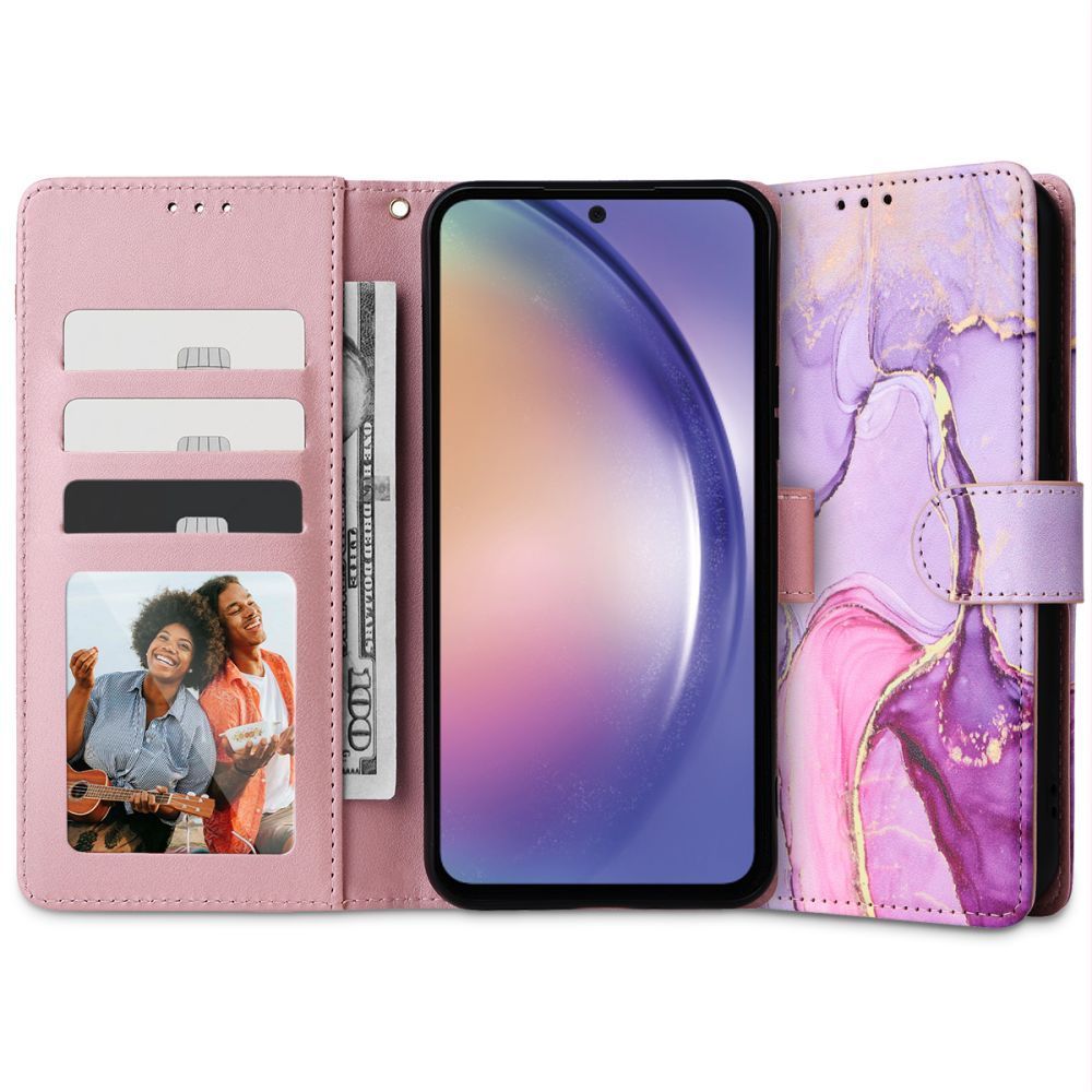 COPERTURA PER LIBRO TECH-PROTECT WALLET GALAXY A25 5G MARBLE