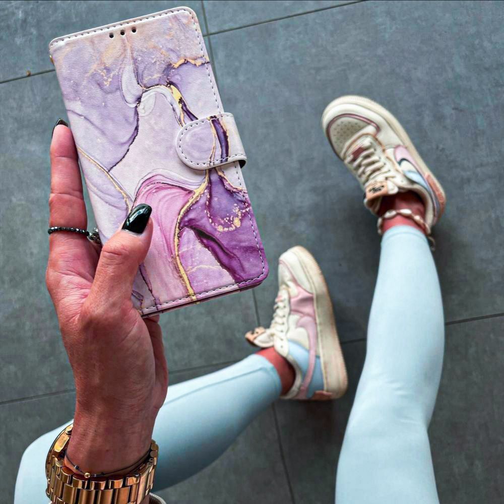 COPERTURA PER LIBRO TECH-PROTECT WALLET GALAXY A25 5G MARBLE