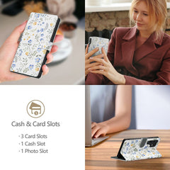 COPERTURA TECH-PROTECT WALLET GALAXY A26 5G FIORI DI PRIMAVERA