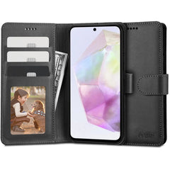 COPERTINA PER LIBRO TECH-PROTECT WALLET GALAXY A35 5G NERA
