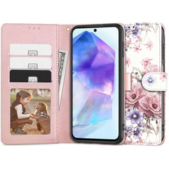 COPERTINA PER LIBRO TECH-PROTECT WALLET GALAXY A55 5G BLOSSOM FLOWER