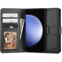 COPERTINA PER LIBRO TECH-PROTECT WALLET GALAXY S23 FE NERA