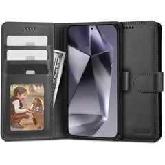 COPERTINA PER LIBRO TECH-PROTECT WALLET GALAXY S24 NERA