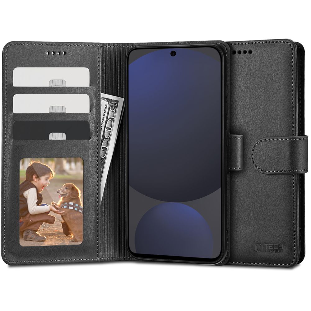 COPERTURA TECH-PROTECT WALLET GALAXY S24 FE NERA