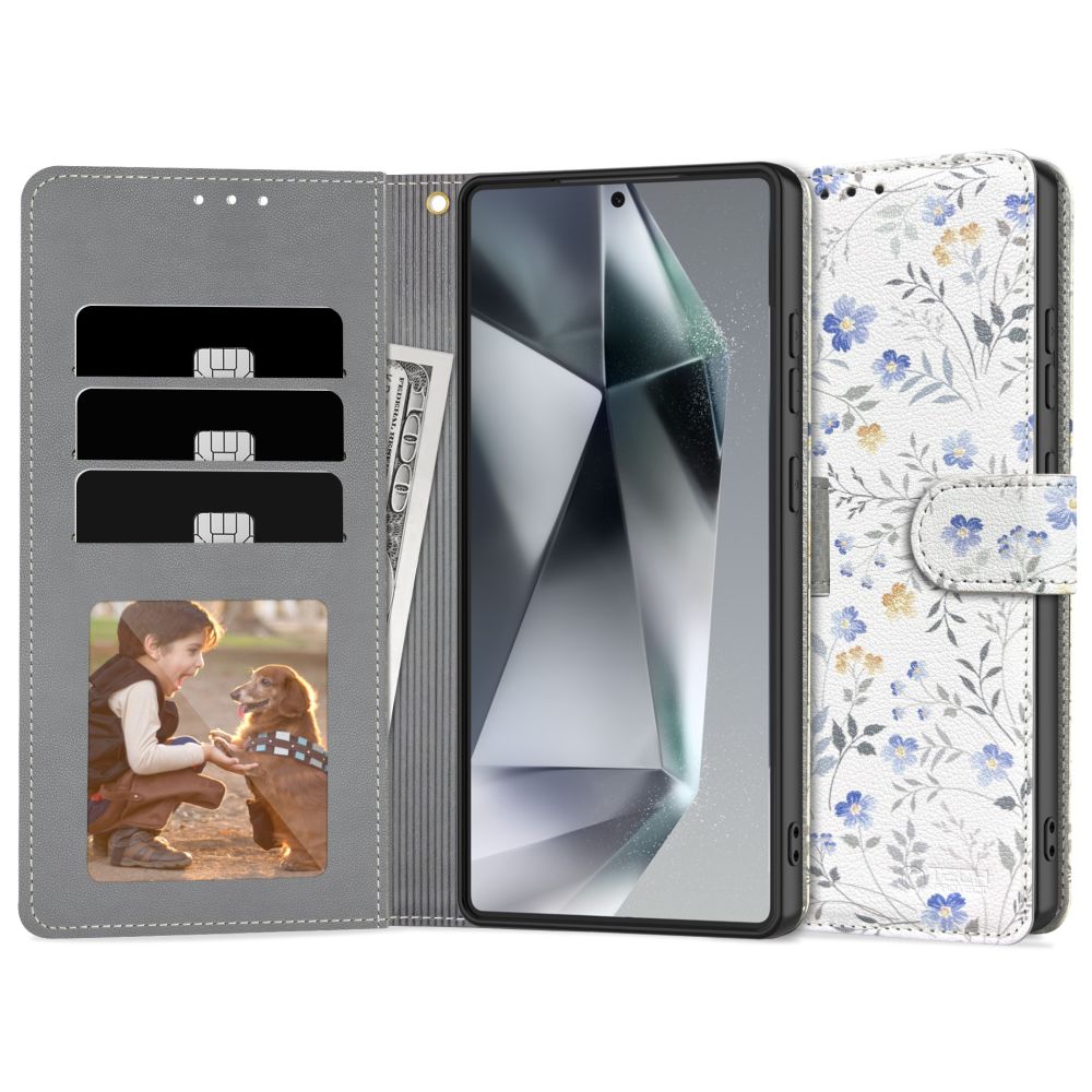 TECH-PROTECT WALLET GALAXY S25 FIORI DI PRIMAVERA