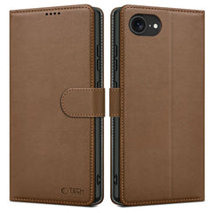 COPERTURA TECH-PROTECT WALLET IPHONE 16E MARRONE