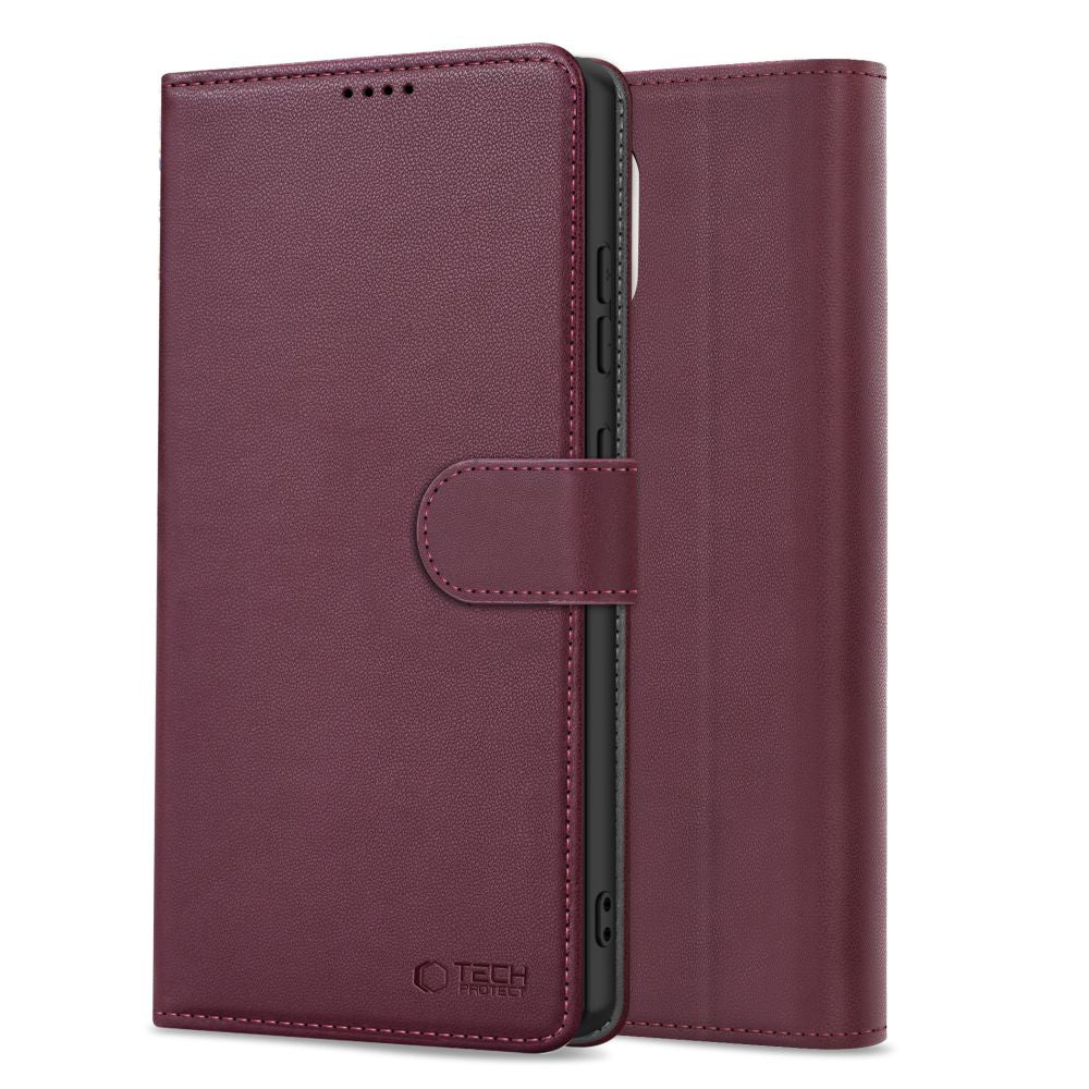 COPERTURA TECH-PROTECT WALLET IPHONE 16E MULBERRY