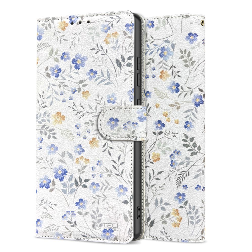 COPERTURA TECH-PROTECT WALLET IPHONE 16E FIORI PRIMAVERA