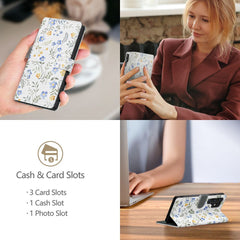 COPERTURA TECH-PROTECT WALLET IPHONE 16E FIORI PRIMAVERA