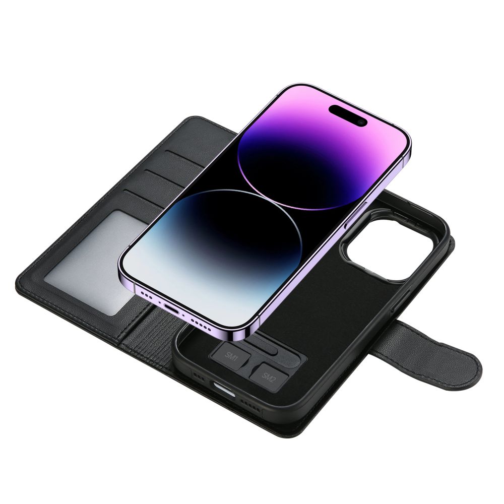 COPERTINA PER LIBRO TECH-PROTECT WALLET MAGSAFE IPHONE 12 / 12 PRO NERA