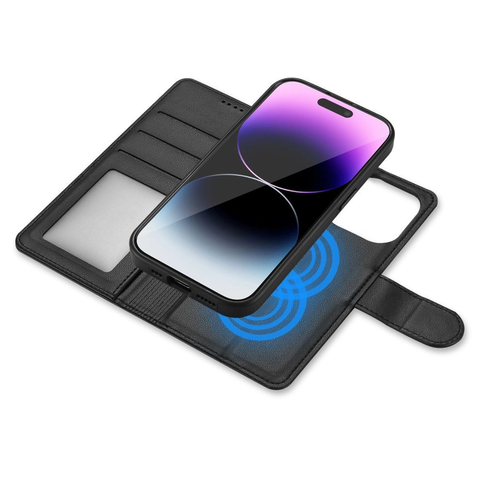 COPERTINA PER LIBRO TECH-PROTECT WALLET MAGSAFE IPHONE 15 PRO MAX NERA
