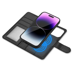COPERTINA PER LIBRO TECH-PROTECT WALLET MAGSAFE IPHONE 15 PRO MAX NERA