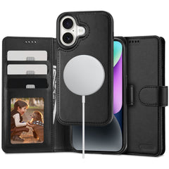 COPERTURA PER IPHONE 16 TECH-PROTECT WALLET MAGSAFE NERA