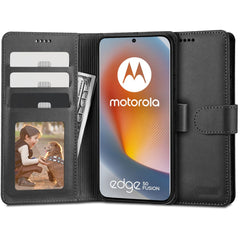 COPERTINA PER LIBRO TECH-PROTECT WALLET MOTOROLA EDGE 50 FUSION 5G NERA