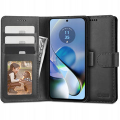 COPERTURA PER LIBRO TECH-PROTECT WALLET MOTOROLA MOTO G54 5G NERA