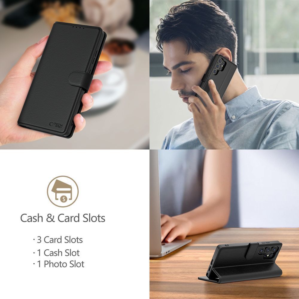COPERTURA TECH-PROTECT WALLET NOTHING PHONE 3A PRO NERO OPACO