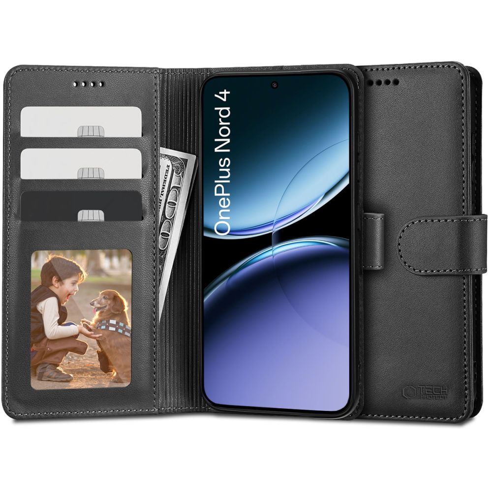 TECH-PROTECT WALLET ONEPLUS NORD 4 NERO
