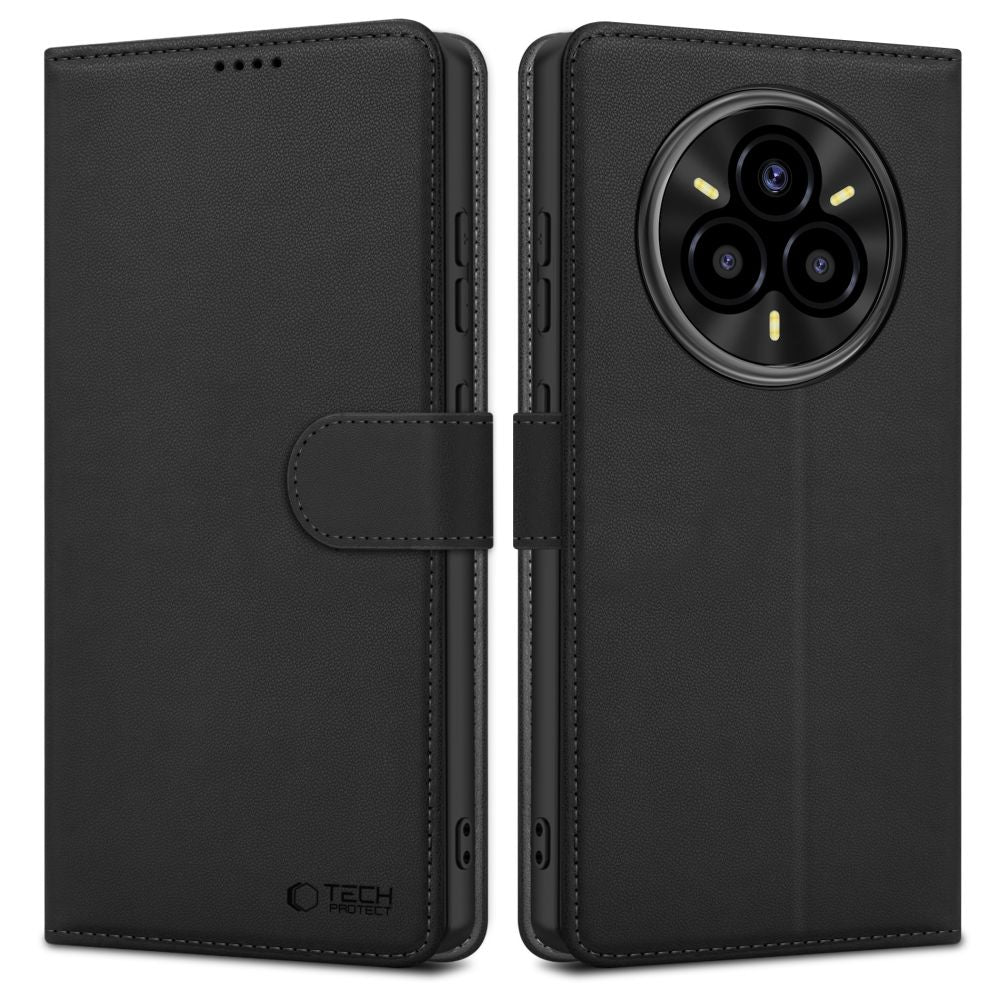 COPERTURA TECH-PROTECT WALLET REALME 14 PRO+ PLUS 5G NERO OPACO