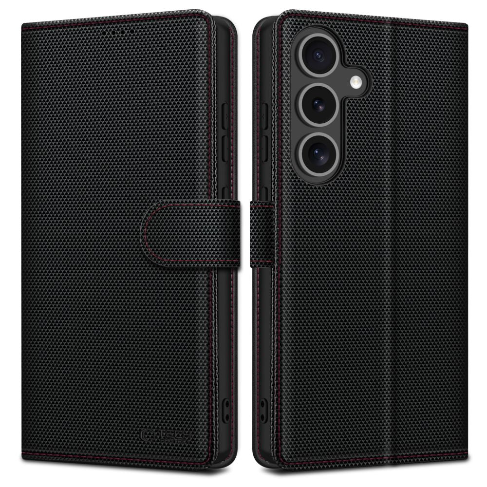 COPERTURA TECH-PROTECT WALLET RS GALAXY S25 NERA/ROSSA