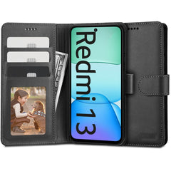 COPERTURA PER LIBRO TECH-PROTECT WALLET XIAOMI REDMI 13 NERA