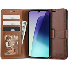 COPERTURA TECH-PROTECT WALLET XIAOMI REDMI 14C / POCO C75 MARRONE