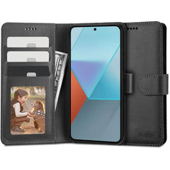 COPERTINA PER LIBRO TECH-PROTECT WALLET XIAOMI REDMI NOTE 13 4G / LTE NERA