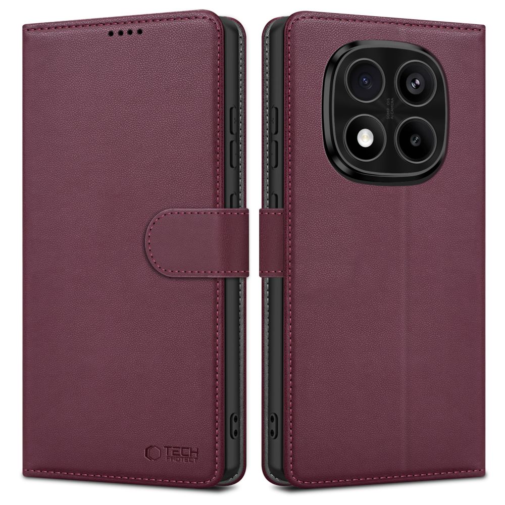 CUSTODIA TECH-PROTECT WALLET XIAOMI REDMI NOTE 14 PRO 5G / PRO+ PLUS 5G / POCO X7 5G MULBERRY