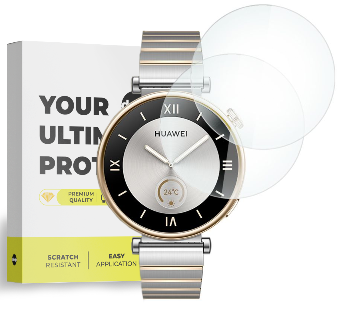 VETRO TEMPERATO DOOP GLASS 2-PACK HUAWEI WATCH GT 4 (41 MM) TRASPARENTE